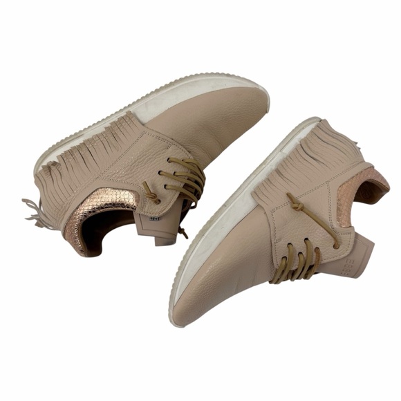 Esseutesse Leather Fringe Sneaker - Sand - Size 7.5 / 38 - Picture 9 of 12